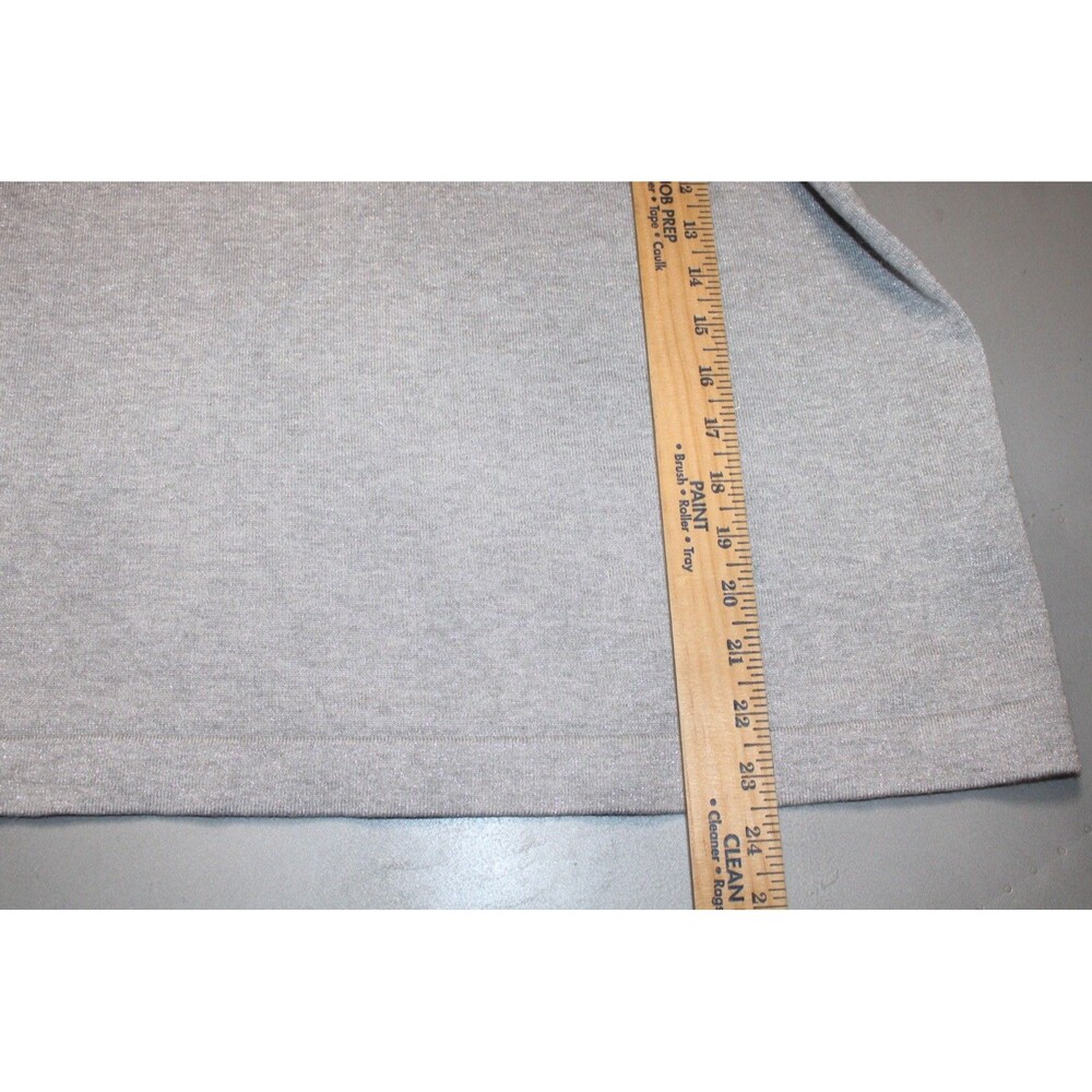 Karl Lagerfeld Paris Metallic Shimmer Button Sleeve Sweater Womens Size Large - Picture 5 of 8